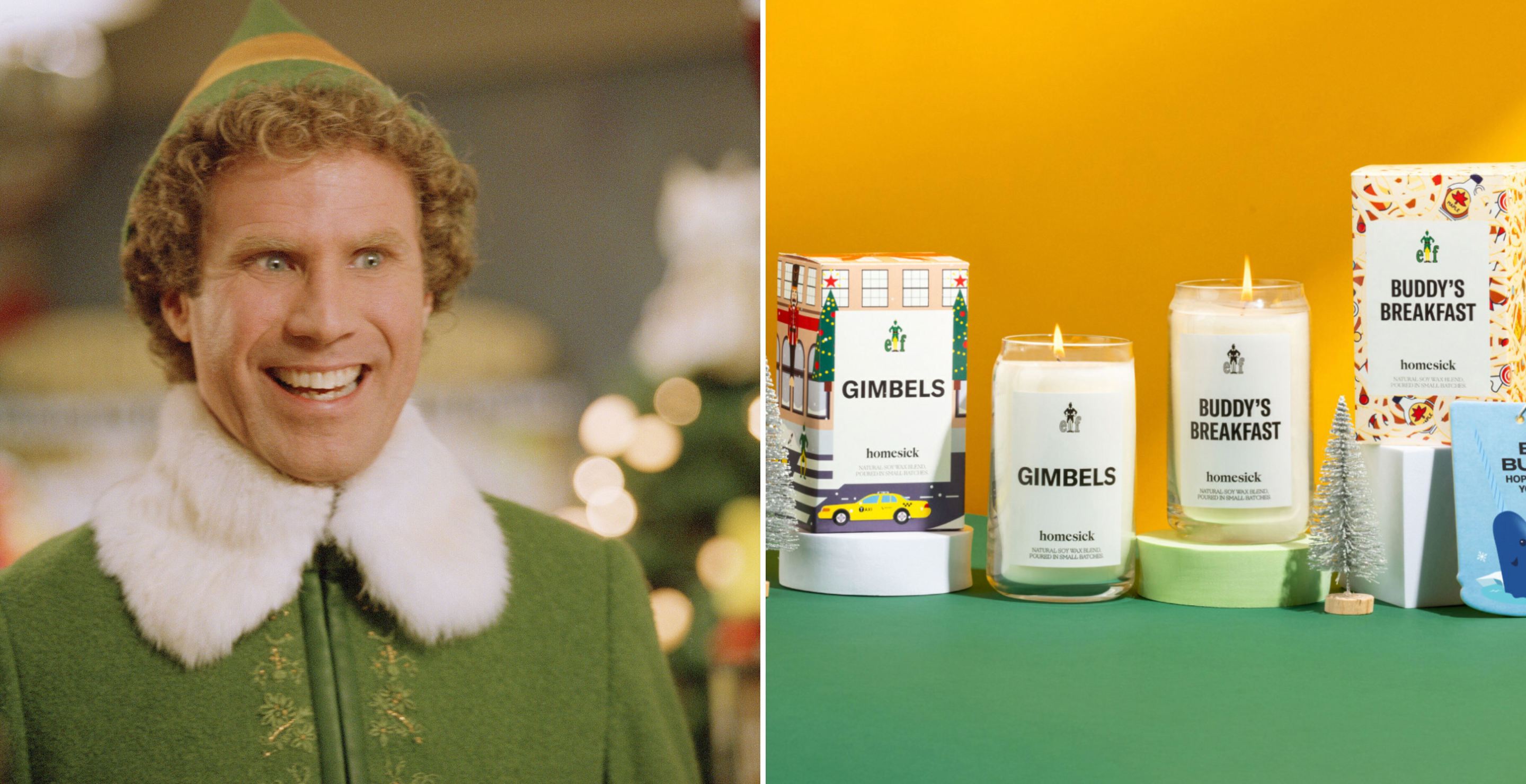 Will Ferrell in "Elf," Homesick "Elf" candles