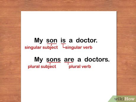 Step 4 Pay attention to singular and plural subjects and verbs.