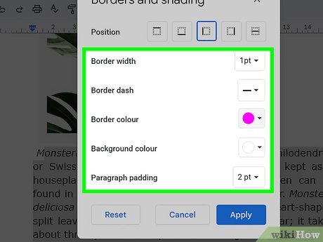 Step 5 Edit your line settings.