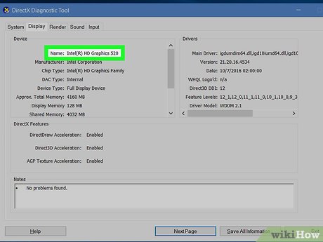 Step 5 Find your graphics card's name.