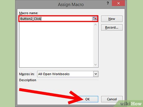 Step 4 Assign a macro when prompted.