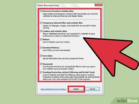 Step 3 Clear your Internet Explorer's history files.