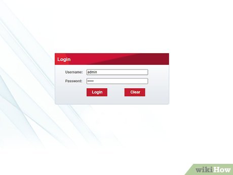 Use the default username and password to log in.