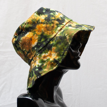 Yellow Green Tie-Dye Hat Large