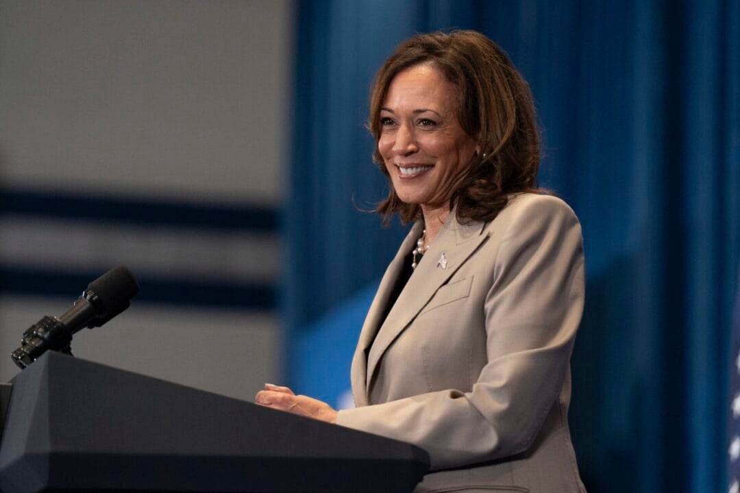 US Vice President Kamala Harris speaks during a campaign event at Westover High School in Fayetteville, North Carolina, on July 18, 2024. Harris almost immediately secured the endorsement of the American Federation of Teachers, the nation’s second largest teachers union. The National Education Association followed on Tuesday, with President Becky Pringle posting on X, the site formerly known as Twitter, that “Kamala has delivered for students & educators.” (Photo by ALLISON JOYCE/AFP via Getty Images)