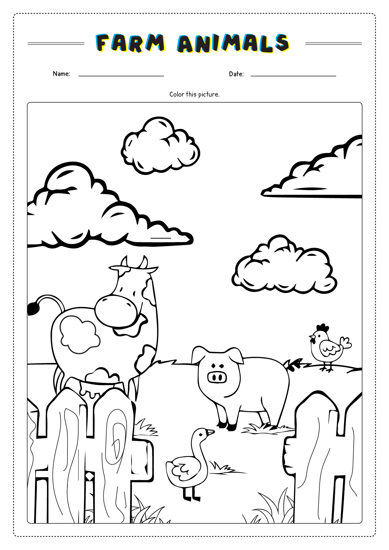 10 Best Images of Farm Animals Worksheets For Kids ...