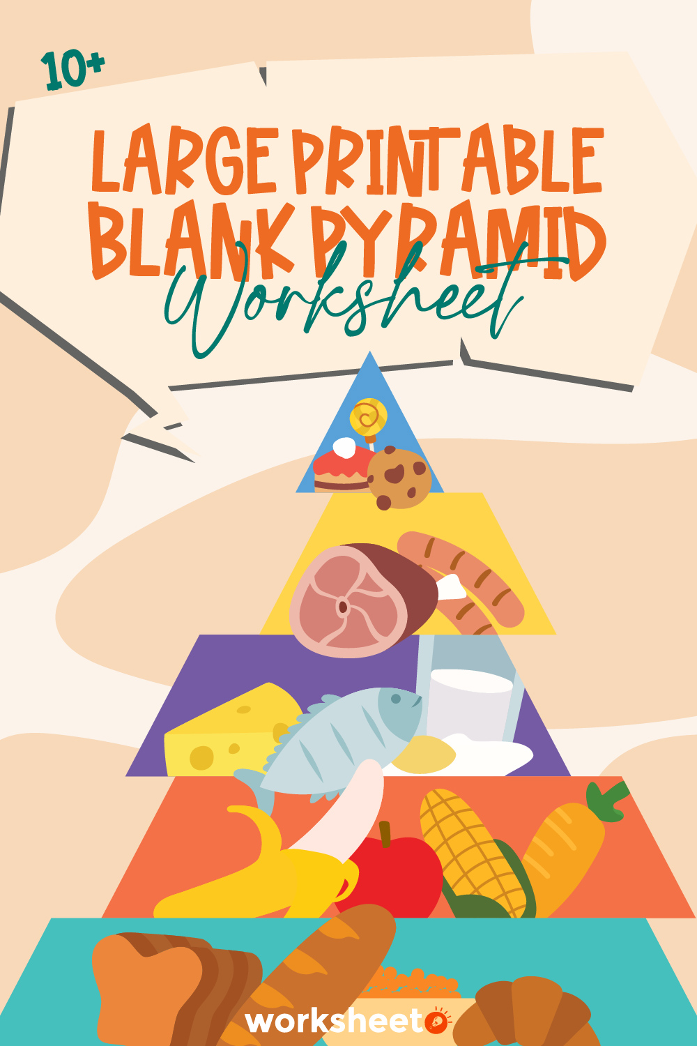 Large Printable Blank Pyramid Worksheet