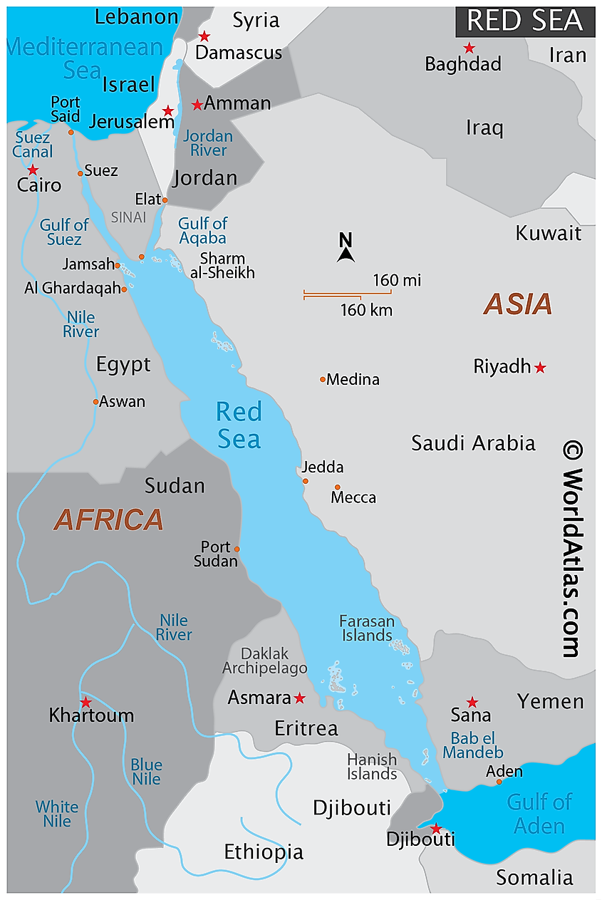 Red Sea Location On World Map - Deeann Geraldine