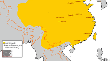 Map of Yuan Dynasty China