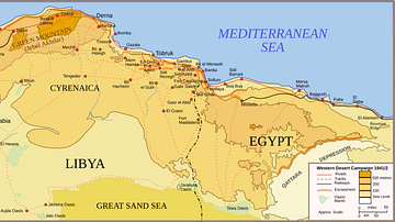 Map of Western Desert Campaigns