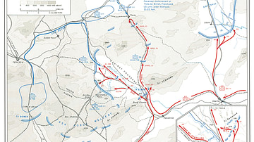 Map of the Battle of Kasserine Pass