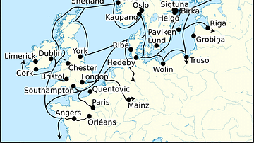 Viking Age Trade Routes in North-West Europe