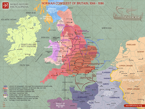 Norman Conquest of Britain, 1066 - 1086