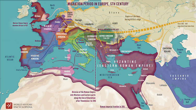 Migration Period in Europe During the 4th & 5th Century