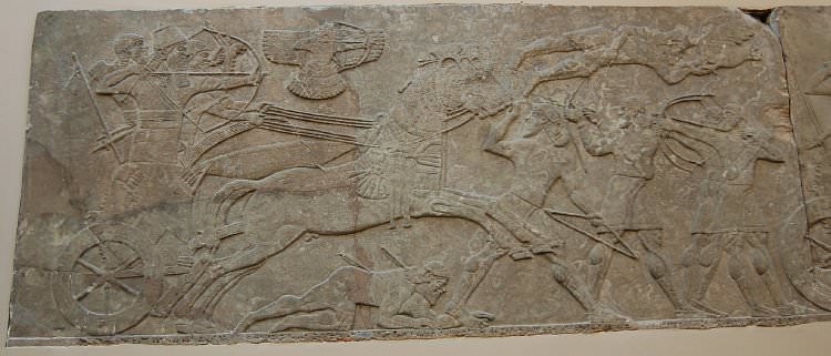 Ashurnasirpal II Attacking Enemy Archers