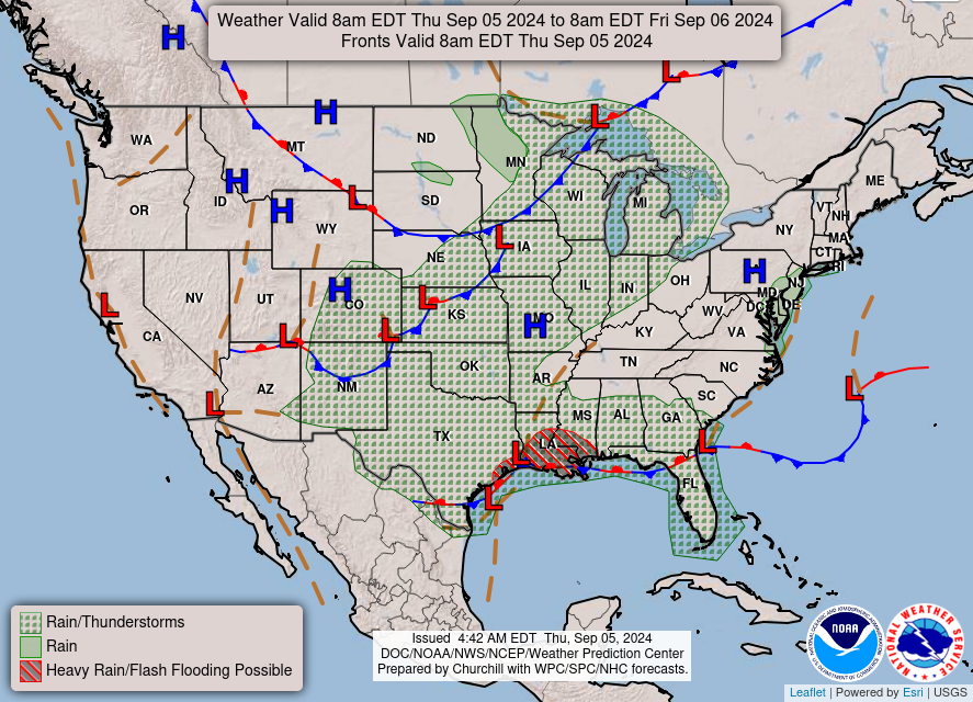 Click for latest forecast for the continental U.S.