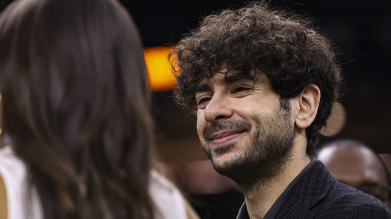 Tony Khan smiling