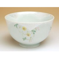 【名入れ・名前入り】華の舞（薄緑） 茶碗