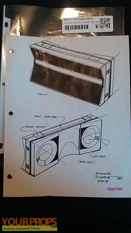 Back To The Future 2 original production material