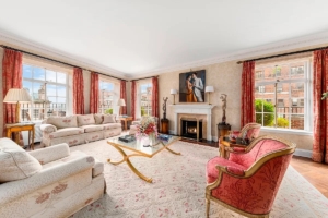 living room in Judge Judy's Manhattan penthouse