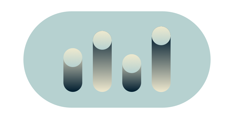 Bar graph with different heights.