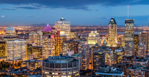 Montreal skyline.