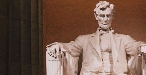 The Lincoln Memorial in Washington, DC.