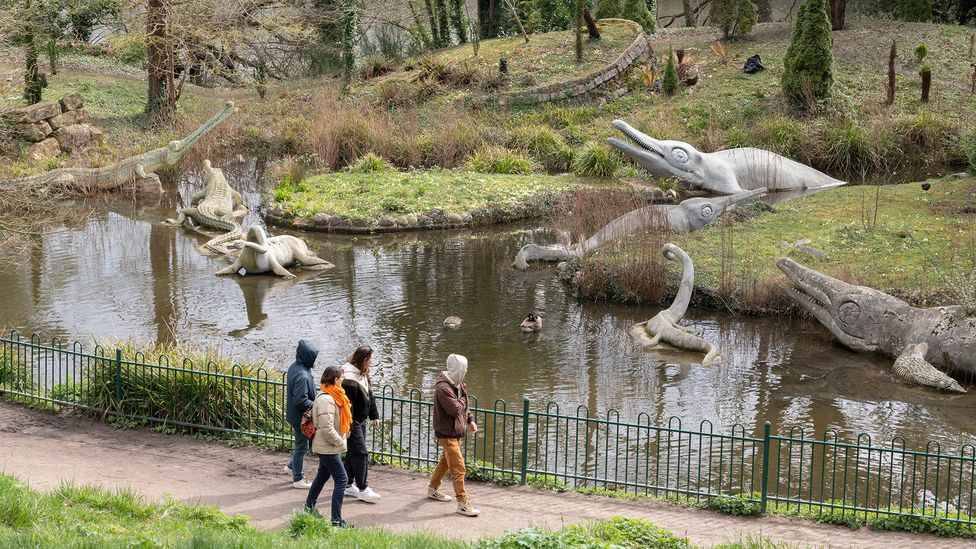 The Crystal Palace dinosaurs were the world's first attempt to model extinct animals at life size (Credit: Richard Baker/Getty Images)