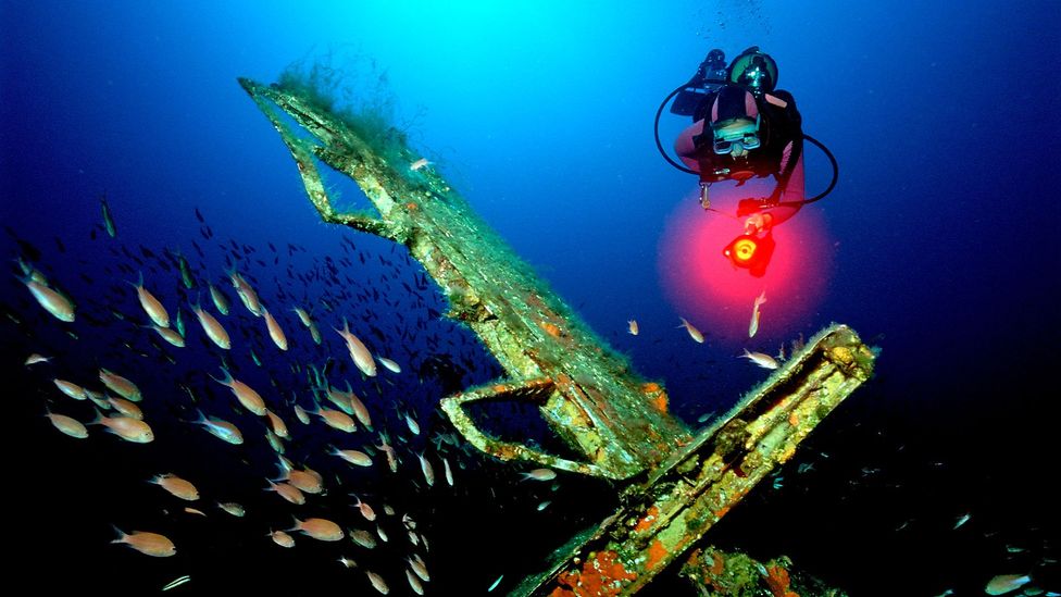 Scuba Diver diving in Marseille, France (Credit: Getty Images)