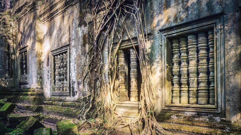 Beng Mealea is a hidden temple in the jungle connected by the East Royal Road (Credit: Alamy)