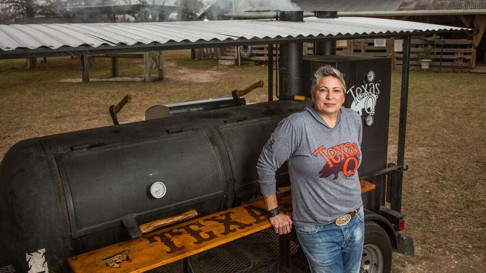 Sloan Rinaldi in front of a grill (Credit: Anderson Group)