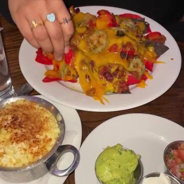 Angus Chili Nachos, and Baked Mac and Cheese