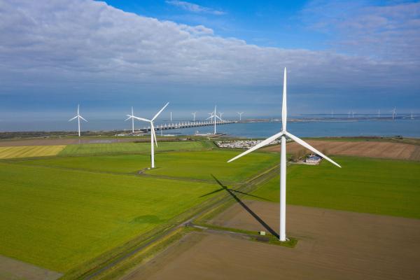 Aerial views of Luxembourg province, Belgium, and Noord-Beveland, Netherlands