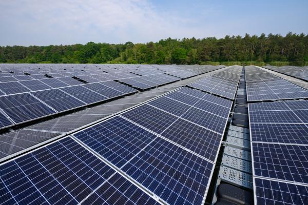 Floating solar park in Dessel, Belgium